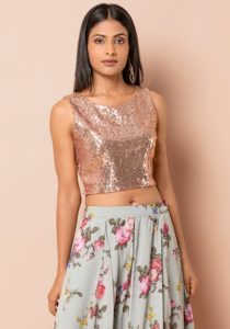 Sequin party tops & palazzo
