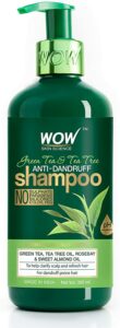 WOW Skin Science Green Tea & Tea Tree Anti-Dandruff Shampoo